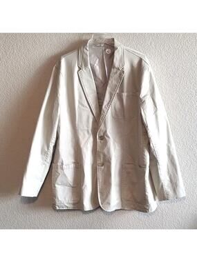 Michael Kors Men's NEW 97% Cotton & Spandex Neutral Tan Button Blazer Jacket 46R